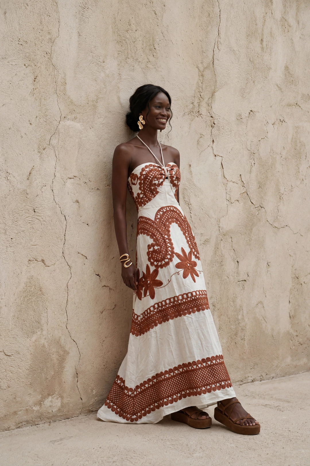 Ivory Mosaic Gown