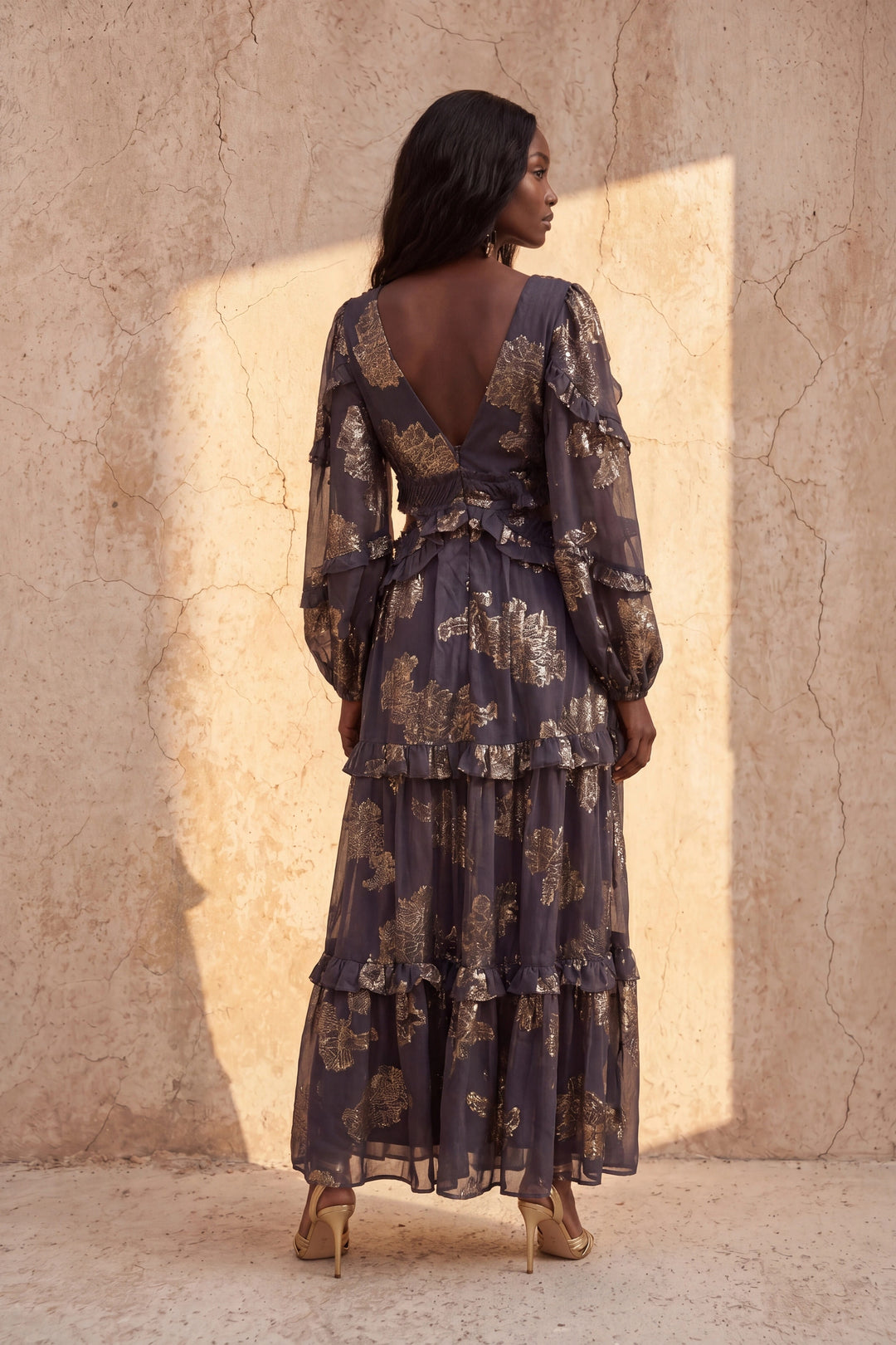 Midnight Gold Gown