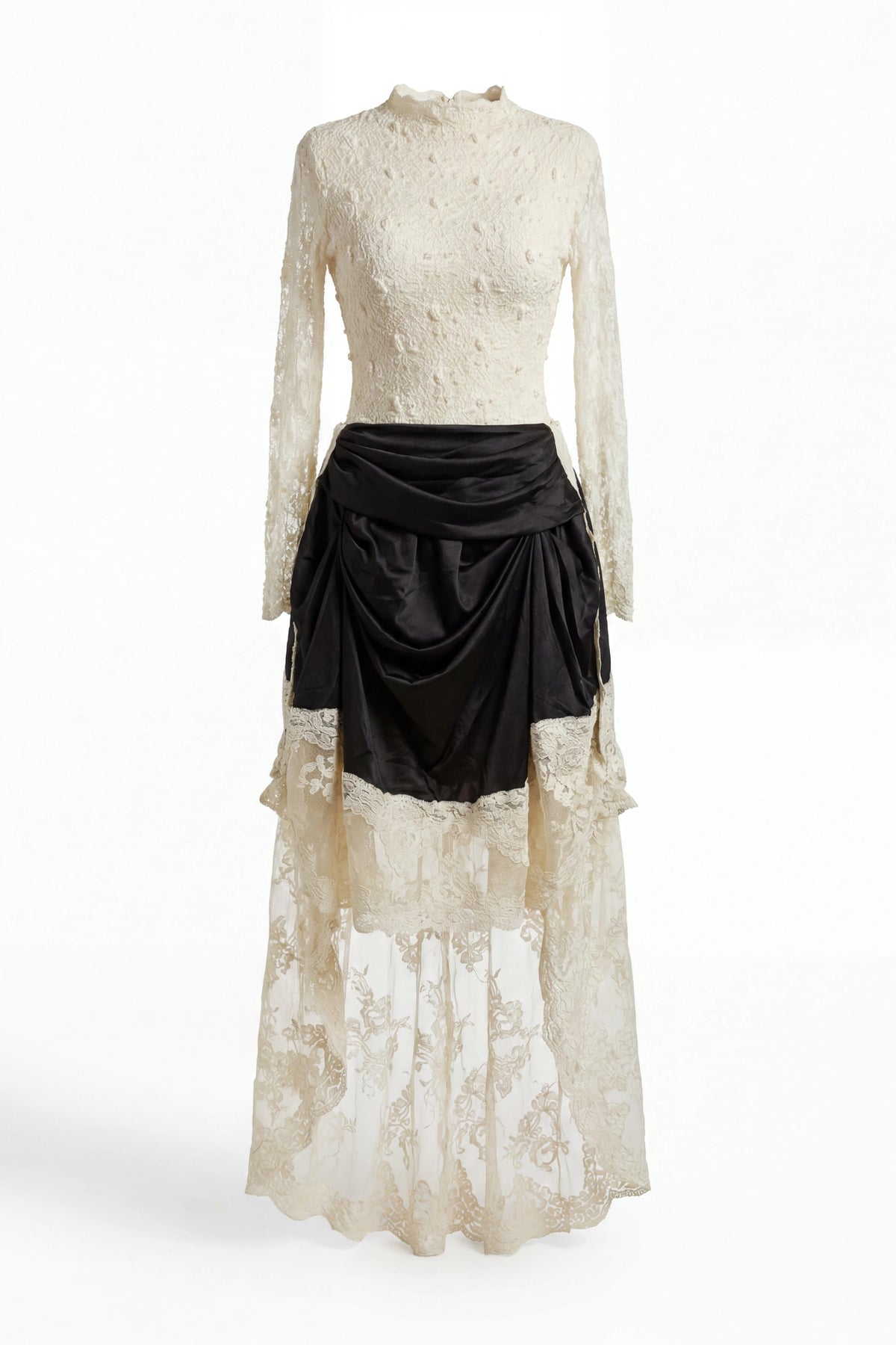 Midnight tulle lace skirt