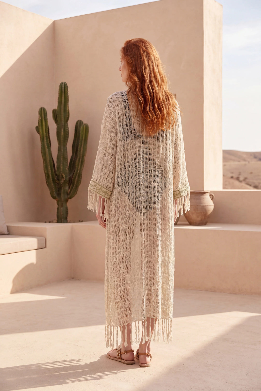 Olive Dune Knit Robe